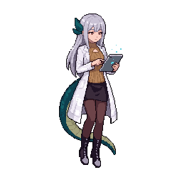 The white-haired researcher in a lab coat stands in a sub...