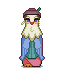 The elderly bird quietly breathes and blinks once. His fe...