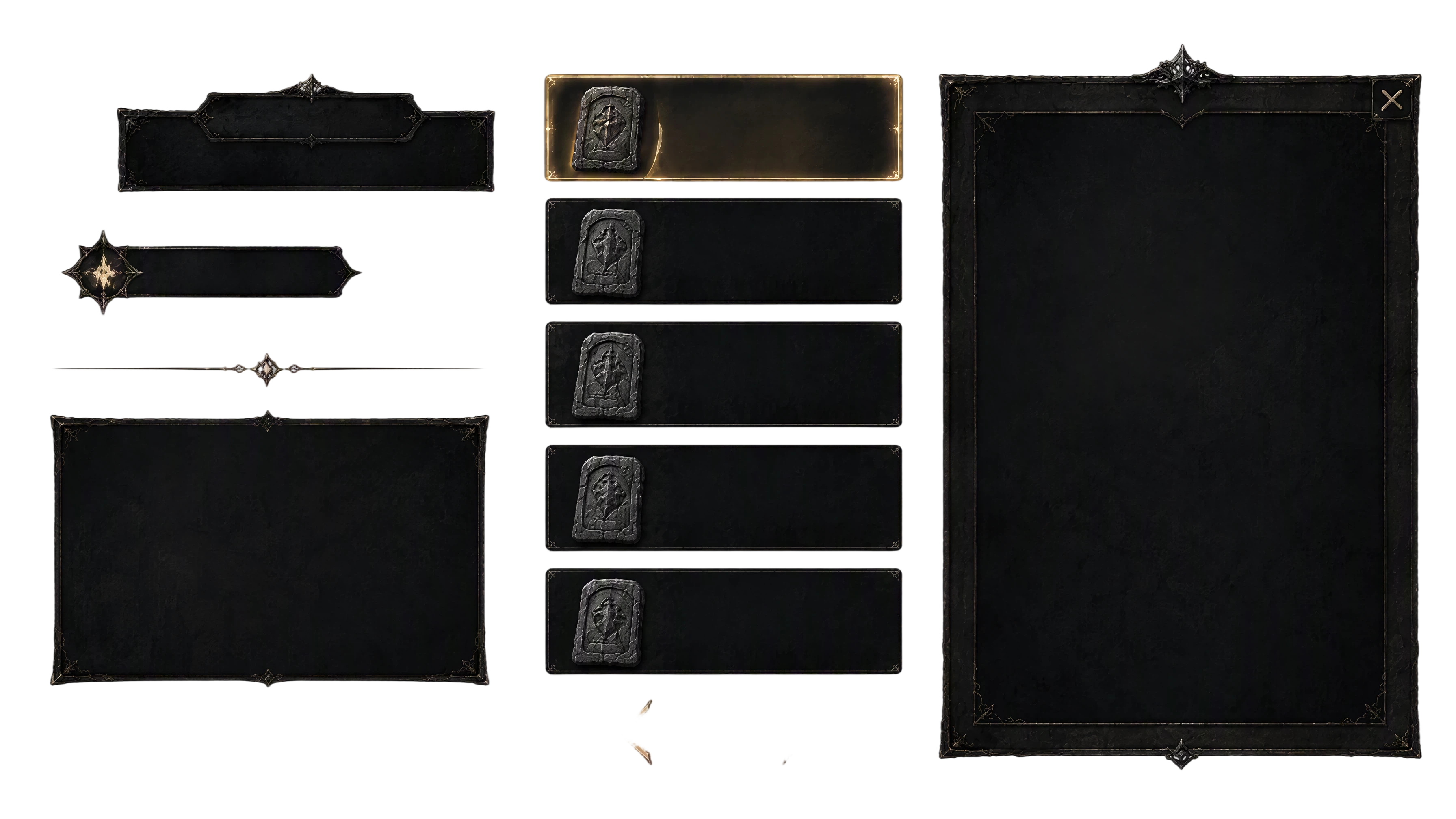 一套中世纪奇幻 RPG 游戏 UI