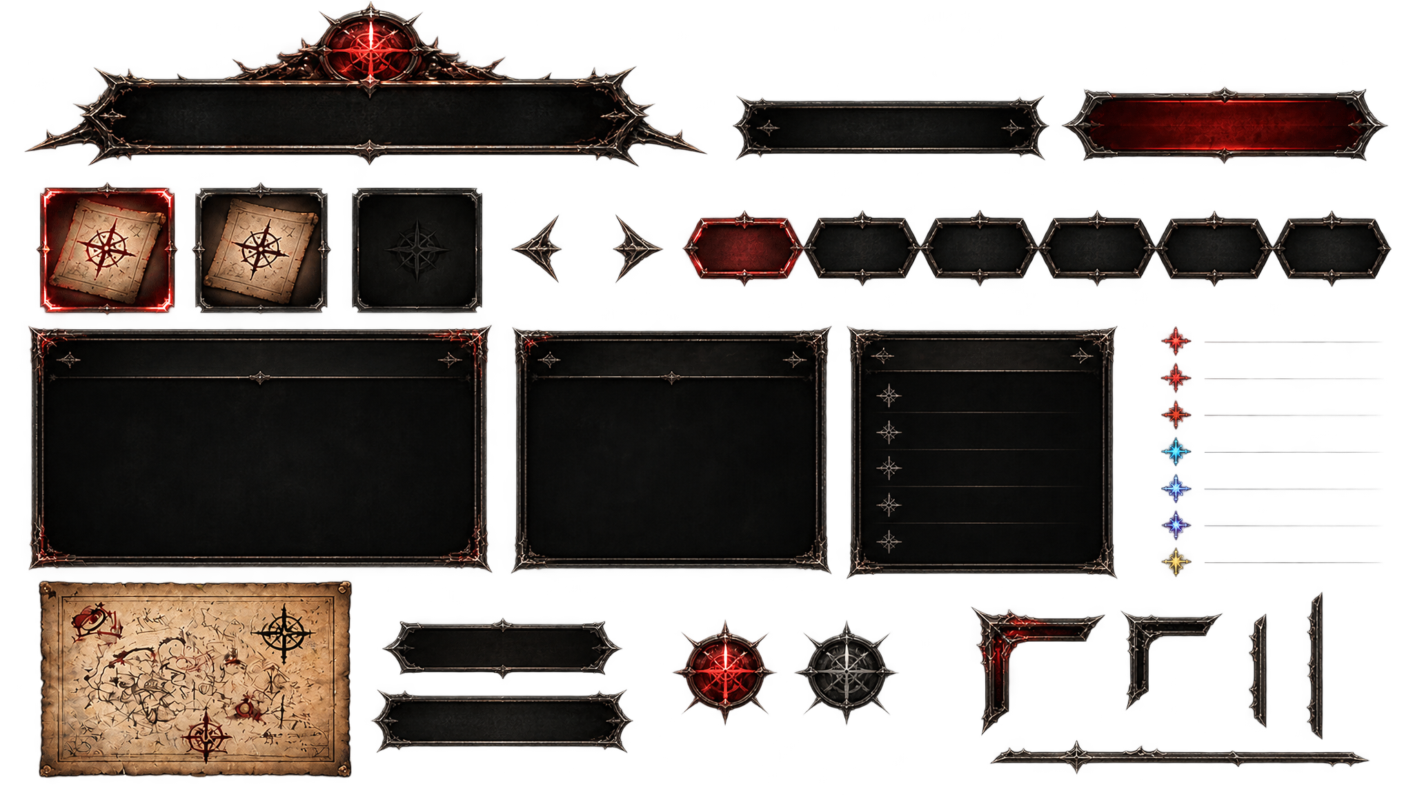 一套中世纪奇幻 RPG 游戏 UI