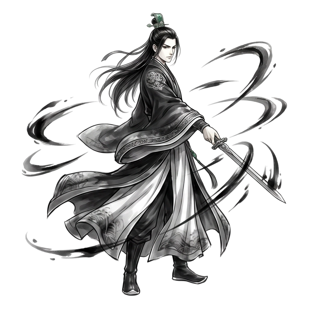 semi-Q male xianxia sect master for a serious Chinese ink...