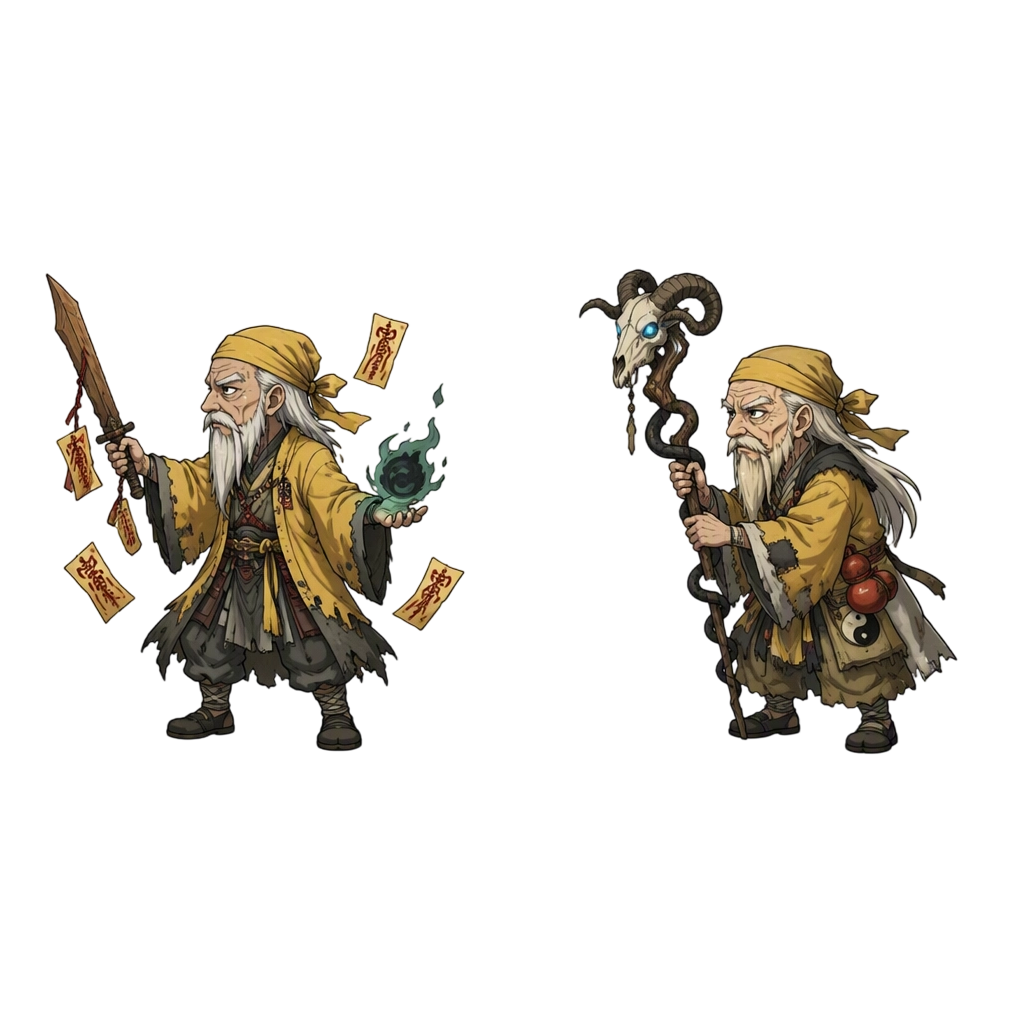 三国，年迈的黄巾妖术师，向左看