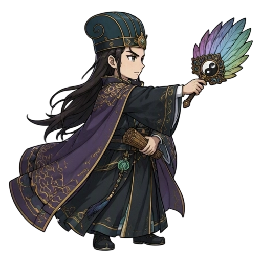 三国，诸葛亮，看向右方