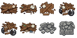 Exact 256x128 canvas 4x2 grid of 64px cells transparent....