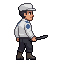 Turn this SAME white-capped medical security orderly into...