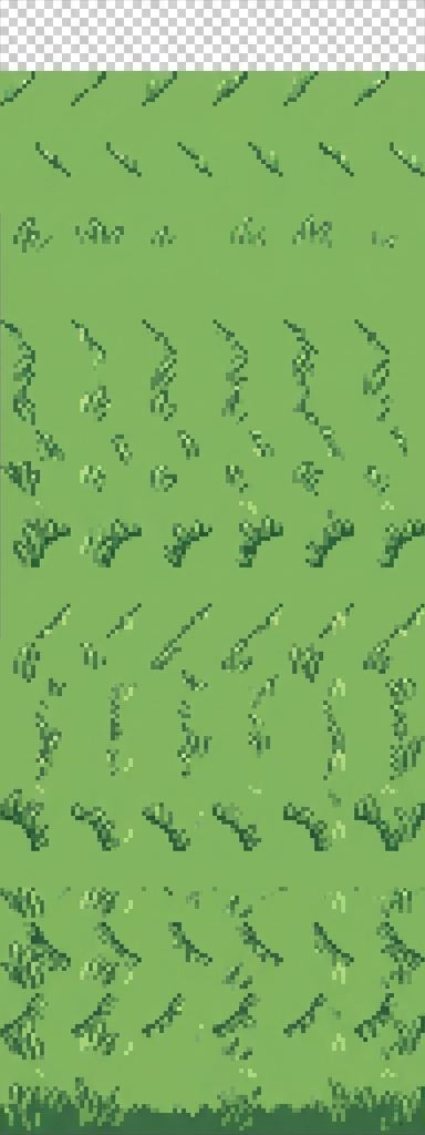 Improve this existing top-down grass terrain tileset to t...