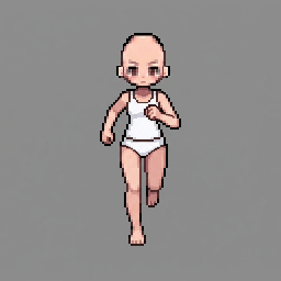 Prepare the first pose of a front-facing running cycle fo...
