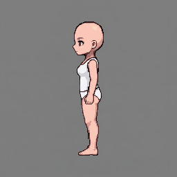 Turn the same adult pixel game character to a true left-f...