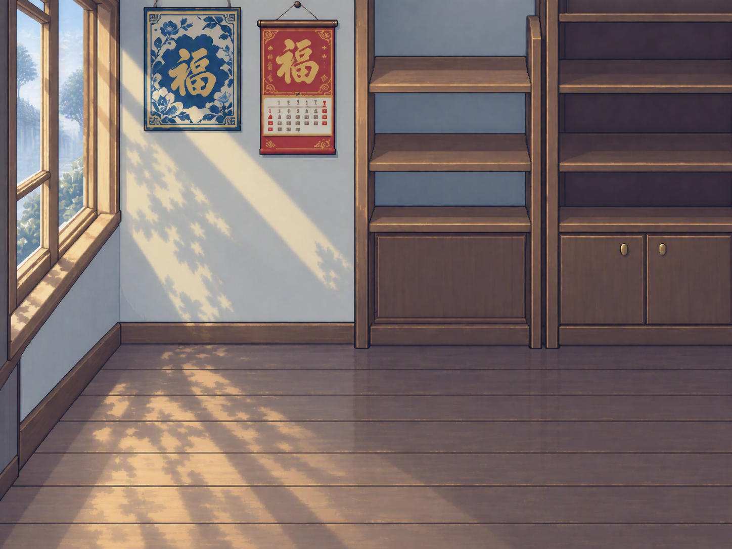 Relight this pixel-art Chinese corner-shop interior for e...
