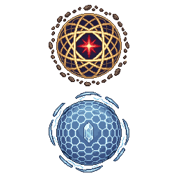 像素风格，星球护盾，