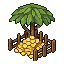 Pixel art, a simple and clean isometric gold mine buildin...