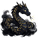 pixel art 128x128 boss monster sprite, thunder drake serp...