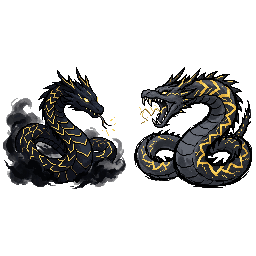 pixel art 128x128 boss monster sprite, thunder drake serp...