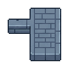 Eight low blue gray Beijing brick wall CUTAWAY tiles for...