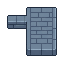 Eight low blue gray Beijing brick wall CUTAWAY tiles for...