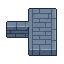 Eight low blue gray Beijing brick wall CUTAWAY tiles for...