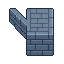 Eight low blue gray Beijing brick wall CUTAWAY tiles for...