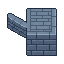 Eight low blue gray Beijing brick wall CUTAWAY tiles for...