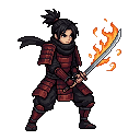 Create a game-ready 2D pixel art character. A young fanta...