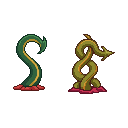 One seed vine enemy, separate complete 64x64 pixel sprite...
