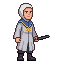 Create two related 64x64 native pixel human enemies for a...