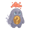A cute baby monster for kindergarten game: 博格特 Boggart. 无...