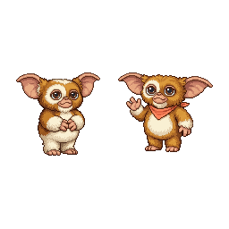 A cute baby monster for kindergarten game: 葛雷姆林 Gremlin....