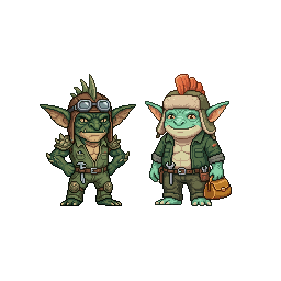 An adult monster parent picking up kid from kindergarten:...