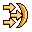 生成中世纪游戏的技能图标，要求与参考图使用相同的配色：生成15张击退技能的图标，不要画具体武器，用向右的箭头和冲击...