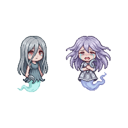 A cute baby monster kindergarten student, 报丧女妖幼体 Banshee....