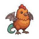 A cute baby monster kindergarten student, 蛇鸡兽 / 蛇怪幼体 Cock...