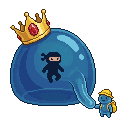An adult monster parent picking up a kid from kindergarte...