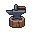 Exactly FIFTEEN DISTINCT small environment-prop sprites f...