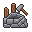 Exactly FIFTEEN DISTINCT crisp 32-pixel sprites for a dar...