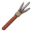 请生成一个用于俯视角2D像素风生存沙盒游戏的鱼叉枪弹药（Harpoon Ammo）Sprite。 这是游戏中的单个...