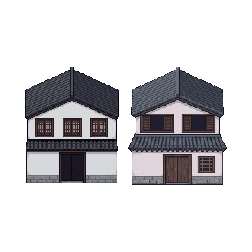A two-storey house of a Jiangnan village in Zhejiang, Chi...