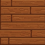 Seamless top-down pixel texture of worn warm medium brown...