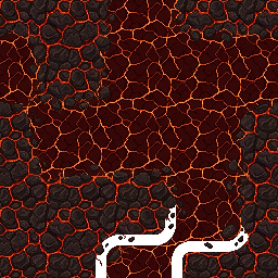 64×64像素画瓦片，银河恶魔城暗黑风格岩浆瓦片，用于Unity Tilemap， 单独单张瓦片，纯透明Alpha...